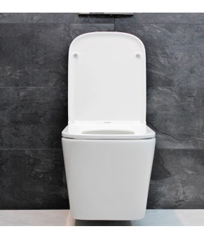 Инсталляция GROHE Rapid SL 38772001+ Унитаз подвесной DUSEL IVIA+ Сидение Slim Soft-Close + Панель смыва Grohe Skate Cosmopolitan (928806)