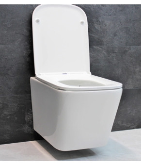 Инсталляция GROHE Rapid SL 38772001+ Унитаз подвесной DUSEL IVIA+ Сидение Slim Soft-Close + Панель смыва Grohe Skate Cosmopolitan (928806)