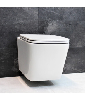 Инсталляция GROHE Rapid SL 38772001+ Унитаз подвесной DUSEL IVIA+ Сидение Slim Soft-Close + Панель смыва Grohe Skate Cosmopolitan (928806)