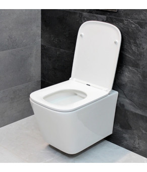 Инсталляция GROHE Rapid SL 38772001+ Унитаз подвесной DUSEL IVIA+ Сидение Slim Soft-Close + Панель смыва Grohe Skate Cosmopolitan (928806)