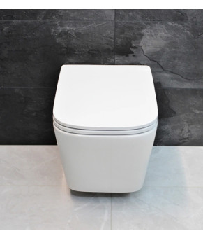 Инсталляция GROHE Rapid SL 38772001+ Унитаз подвесной DUSEL IVIA+ Сидение Slim Soft-Close + Панель смыва Grohe Skate Cosmopolitan (928806)