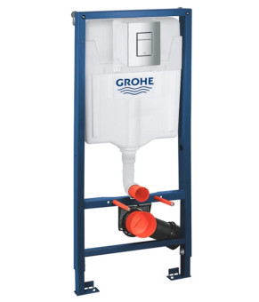 Инсталляция GROHE Rapid SL 38772001+ Унитаз подвесной DUSEL IVIA+ Сидение Slim Soft-Close + Панель смыва Grohe Skate Cosmopolitan (928806)