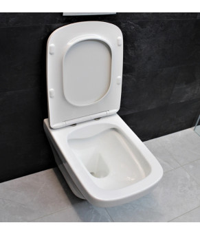 Инсталляция  GROHE Rapid SL 38772001+ Унитаз подвесной DUSEL LEXI DWHT10201330+ Сидение Slim Soft-Close + Панель смыва Grohe Skate Cosmopolitan (928808)
