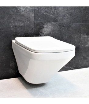 Инсталляция  GROHE Rapid SL 38772001+ Унитаз подвесной DUSEL LEXI DWHT10201330+ Сидение Slim Soft-Close + Панель смыва Grohe Skate Cosmopolitan (928808)