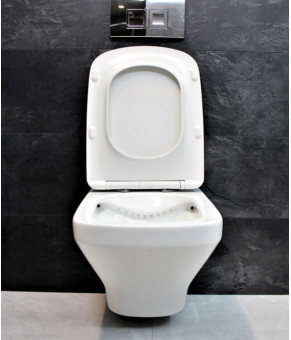 Инсталляция  GROHE Rapid SL 38772001+ Унитаз подвесной DUSEL LEXI DWHT10201330+ Сидение Slim Soft-Close + Панель смыва Grohe Skate Cosmopolitan (928808)
