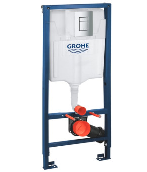 Инсталляция  GROHE Rapid SL 38772001+ Унитаз подвесной DUSEL LEXI DWHT10201330+ Сидение Slim Soft-Close + Панель смыва Grohe Skate Cosmopolitan (928808)