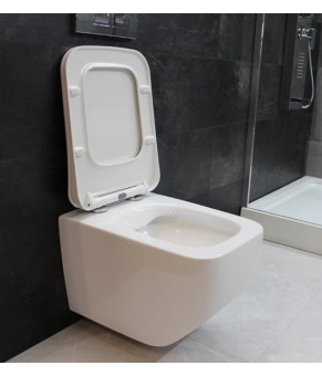 Инсталляция GROHE Rapid SL 38772001+ Унитаз подвесной DUSEL LUNAR+ Сидение Slim Soft-Close + Панель смыва Grohe Skate Cosmopolitan (928809)