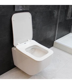 Инсталляция GROHE Rapid SL 38772001+ Унитаз подвесной DUSEL LUNAR+ Сидение Slim Soft-Close + Панель смыва Grohe Skate Cosmopolitan (928809)