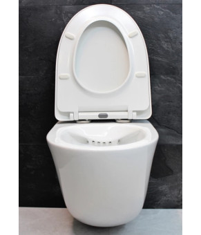 Инсталляция GROHE Rapid SL 38772001+ Унитаз подвесной DUSEL SENTIA+ Сидение Slim Soft-Close + Панель смыва Grohe Skate Cosmopolitan (928810)