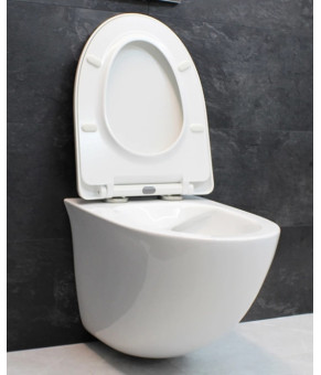 Инсталляция GROHE Rapid SL 38772001+ Унитаз подвесной DUSEL SENTIA+ Сидение Slim Soft-Close + Панель смыва Grohe Skate Cosmopolitan (928810)
