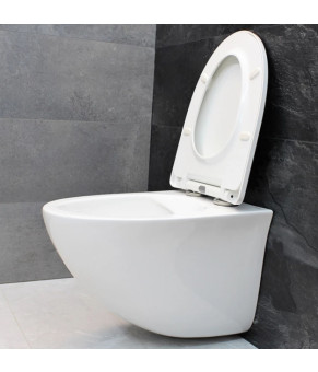 Инсталляция GROHE Rapid SL 38772001+ Унитаз подвесной DUSEL SENTIA+ Сидение Slim Soft-Close + Панель смыва Grohe Skate Cosmopolitan (928810)
