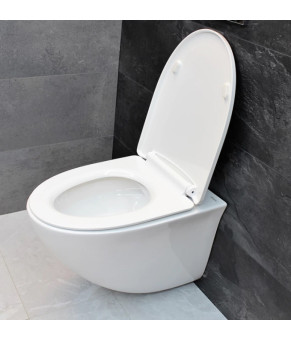 Инсталляция GROHE Rapid SL 38772001+ Унитаз подвесной DUSEL SENTIA+ Сидение Slim Soft-Close + Панель смыва Grohe Skate Cosmopolitan (928810)
