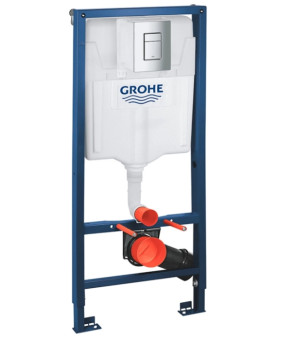 Инсталляция GROHE Rapid SL 38772001+ Унитаз подвесной DUSEL VORTEX + Сидение Slim Soft-Close + Панель смыва Grohe Skate Cosmopolitan (928812)