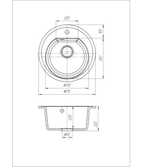 Кухонная мойка Romzha Klasicky Bezhvy (RO44619)