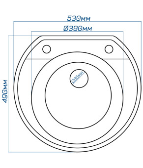 Кухонная мойка Romzha Janta Gri (802) RO44625