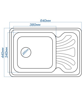 Кухонная мойка Romzha Rasa 64 Бежевая Матовая Гранитная (RO44525)