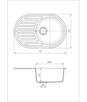 Кухонная мойка Romzha Elegancia 77 Seda (602) RO410669