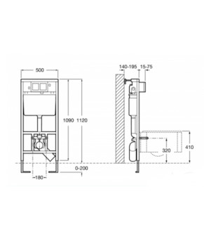 Инсталляция для унитаза Roca DUPLO A890090020