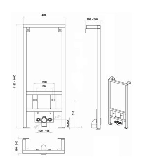 Инсталляция для биде Roca PRO A890071000