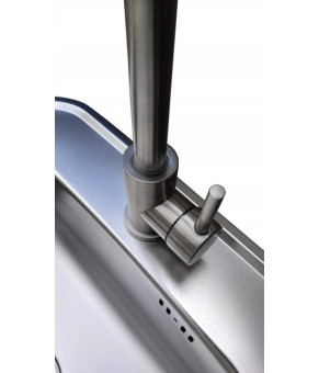 Кухонный смеситель Romzha Marian J Сталь направленного шлифования (RO43441)