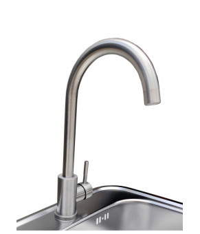 Кухонный смеситель Romzha Marian J Сталь направленного шлифования (RO43441)