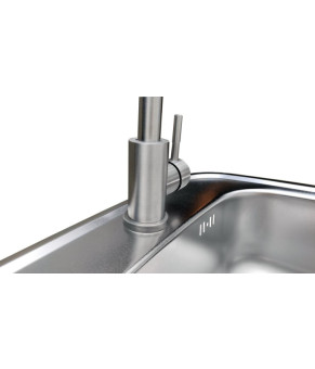 Кухонный смеситель Romzha Marian J Сталь направленного шлифования (RO43441)