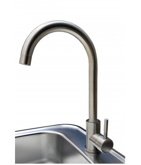 Кухонный смеситель Romzha Marian J Сталь направленного шлифования (RO43441)