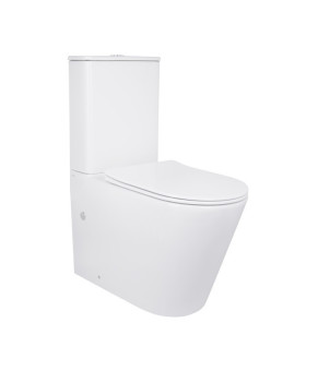 Унітаз-компакт Qtap Scorpio безободковий Ultra Quiet з сидінням Soft-close QT14222125AUQW
