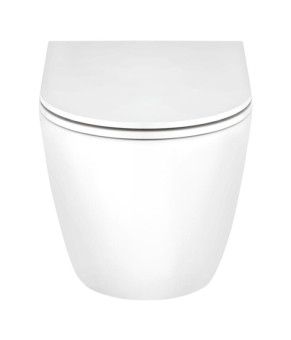 Унитаз подвесной Qtap Scorpio Ultra Quiet безободковый с сиденьем Soft-close (QT14332380AW)