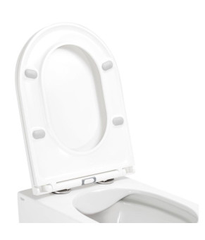 Унитаз подвесной Qtap Scorpio Ultra Quiet безободковый с сиденьем Soft-close (QT14332380AW)