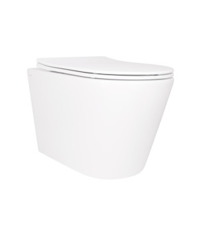 Унитаз подвесной Qtap Scorpio Ultra Quiet безободковый с сиденьем Soft-close (QT14332380AW)