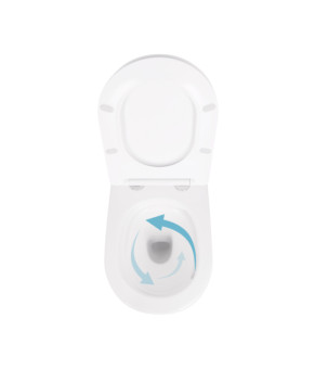 Унитаз подвесной Qtap Scorpio Ultra Quiet безободковый с сиденьем Soft-close (QT14332380AW)