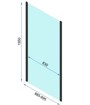 Душова кабіна REA RAPID SLIDE 90x100 REA-K6422 + REA-K6400