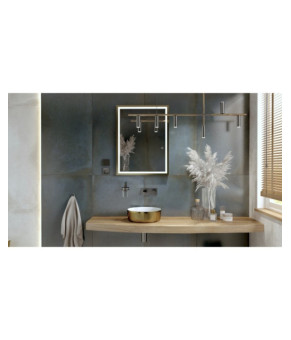 Умивальник Lavita Merida Brushed Gold 37x37 накладний (5900378325765)