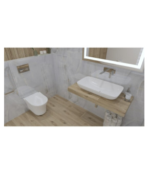 Умивальник Lavita Toro 70,5x39 накладний, білий (5908211479705)