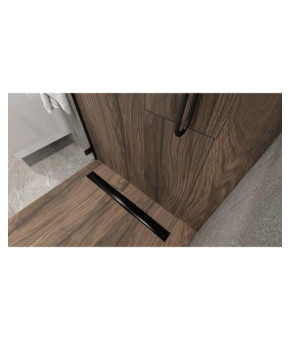 Душовий трап Lavita Plate black 600, 2в1 (5908211470399)