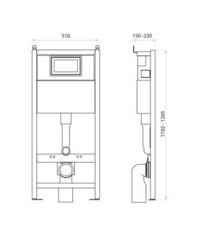 Інсталяція для унітазу Lavita 50 см Lav 100 (5908211494845)