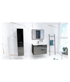 Тумбочка підвісна Lavita Kolorado Black Glossy 80 (5900378324713)