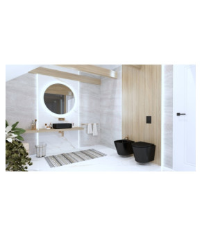 Біде Lavita Galve Black 51x35,5 підвісне (5900378310624)