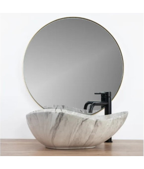 Умивальник Rea Dora Stone 40х51,5 grey (REA-U5066)