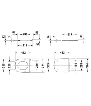 Крышка для унитаза Duravit DuraStyle 0063790000