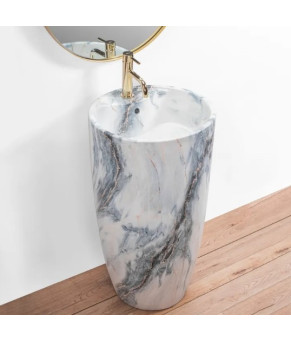 Умивальник Rea Anya 45x45x84 granit, що окремо стоїть (REA-U5802)