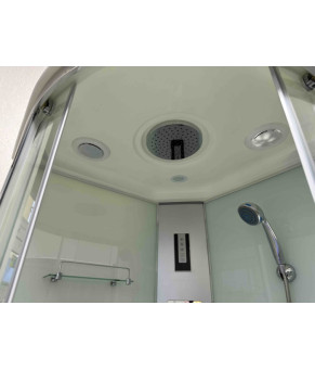Душевой бокс Veronis BN-4-100 white (CHROME) 100х100х220 VE-BN4100WHITECHR