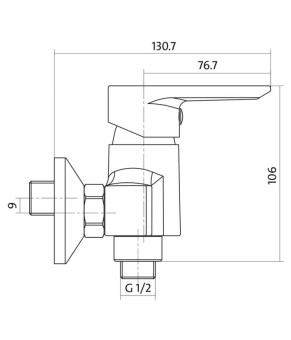 Змішувач для душу Cersanit VERO S951-028
