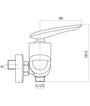 Змішувач для душу Cersanit MAYO S951-038