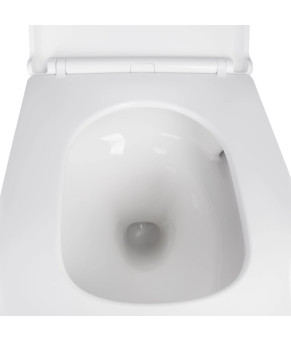 Комплект подвесного унитаза Qtap Tern Ultra Quiet с инсталляцией Nest 4 в 1 (Satin) SD00051281