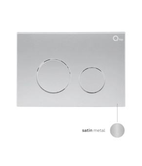 Комплект: Qtap Robin Ultra Quiet унітаз підвісний QT1333046EUQW + Nest комплект інсталяції 4в1 (кругла клавіша Satin) QT0133M425 + QT0111M11111SAT