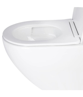 Комплект: Qtap Robin Ultra Quiet уніт. підвісний QT1333046EUQW+Nest комплект інсталяції 4в1 (квадратна клавіша Satin) QT0133M425+QT0111QT0111M06029SAT