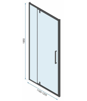 Душова кабіна Rea RAPID SWING 90x120 REA-K6422 + REA-K6413
