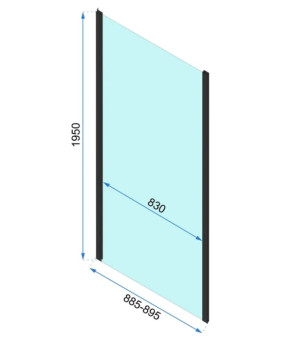 Душова кабіна Rea RAPID SWING 90x90 REA-K6422 + REA-K6409